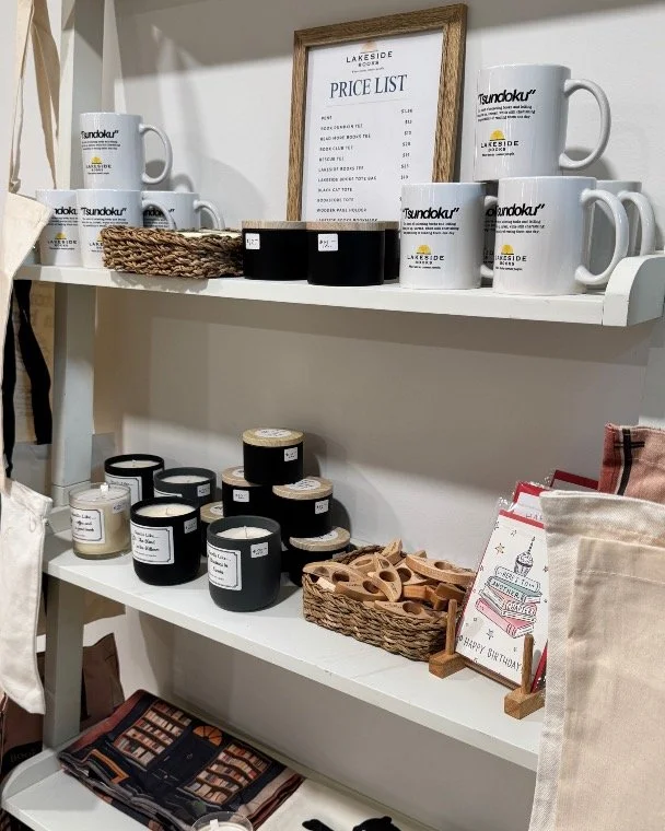 A little something for the book lovers, the homebodies, and everyone in between.

Did you know we have a gift section? From branded coffee mugs, book bags, and t-shirts to wooden page holders, candles, stovetop potpourri, and select succulents and ho