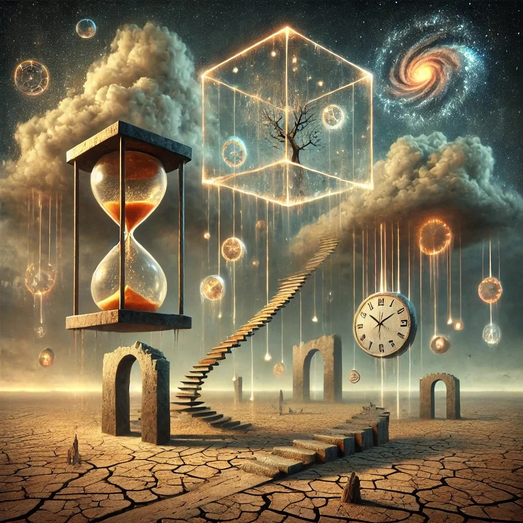 The Space Between Spaces and the Nature of Time