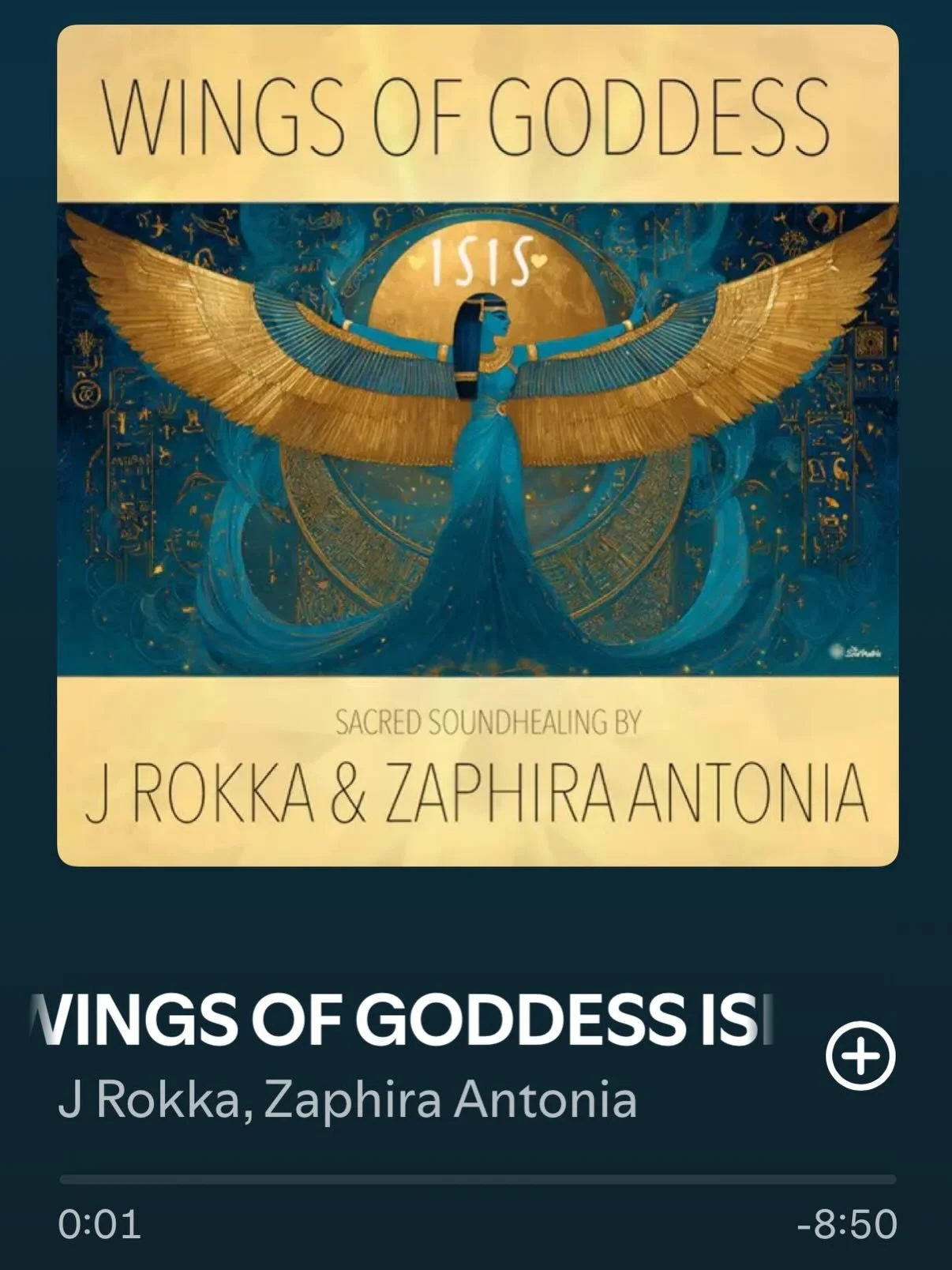 OUR NEW MAGICAL CO-CREATION IS OUT NOW ! 💛☀️✨ THANK YOU @jrokkamusic @jeromezoran SO GRATEFUL 🎶🎶 Goddess ISiS cover painting by @stevenobel101 🩵🪽