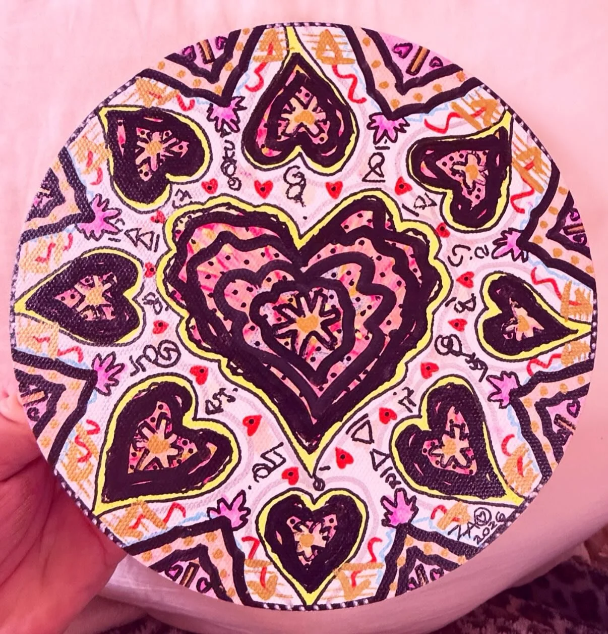 Just painted this &lsquo;HEART HEALING KEY&rsquo; today for a beautiful soul &amp; wanted to share it with you as well 🔑🩷