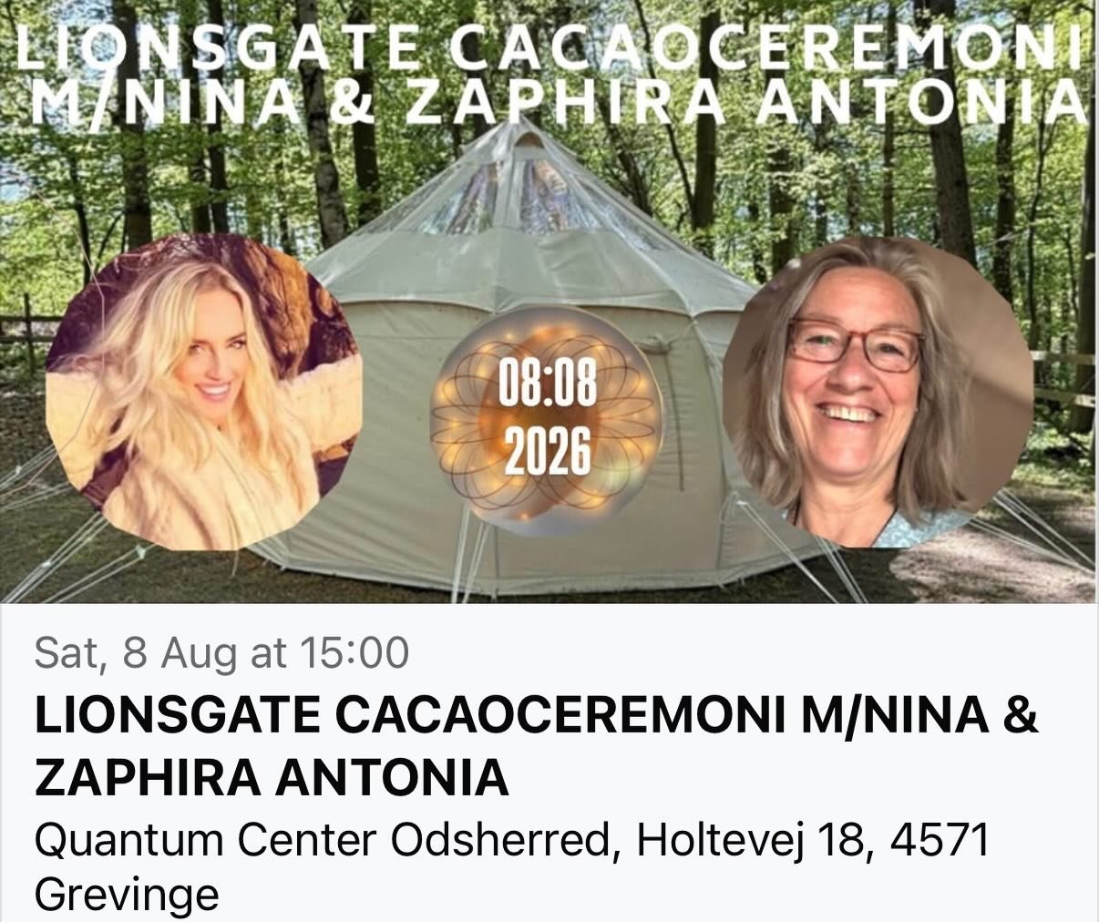 Gl&aelig;der mig super meget til at facilitere sammen med smukke sj&aelig;l Nina i Stargazeren hos Quantum Center Odsherred p&aring; LIONSGATE i August 🦅💛 @quantumcenterodsherred