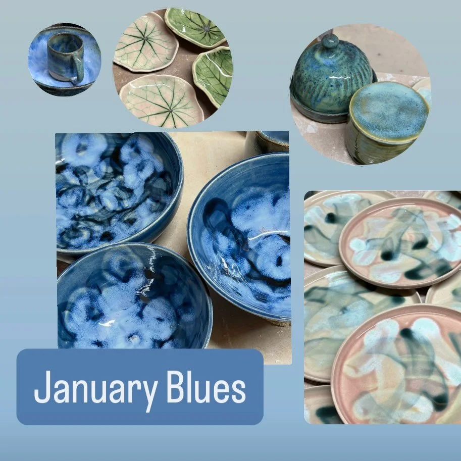 January is a month of reflection.
We had a hectic November and December.
Met lots of great people.
Shared our love of all the glaze and clay.
Thanks if you supported us (and all the other independent makers and sellers at local markets).

So the clay