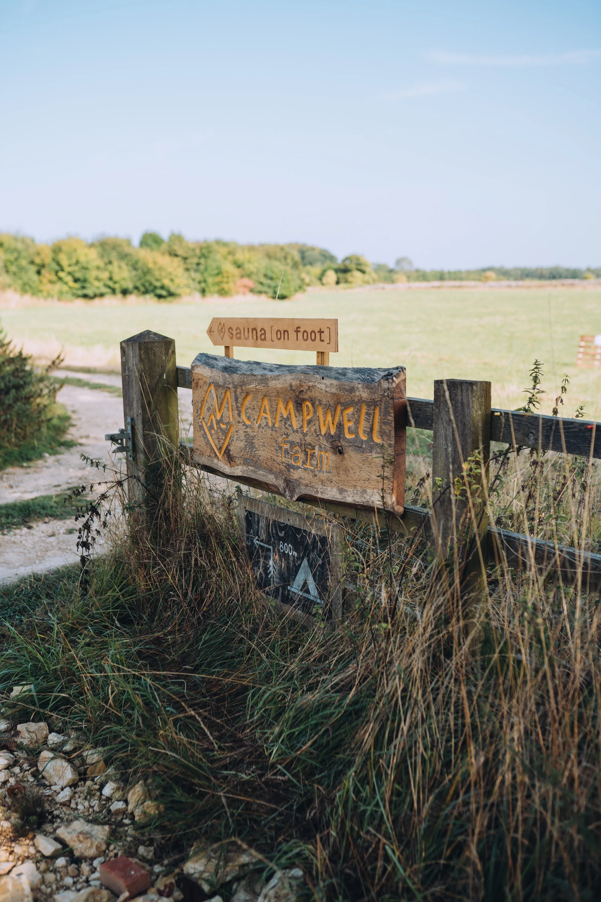 Campwell Farm entrance sign