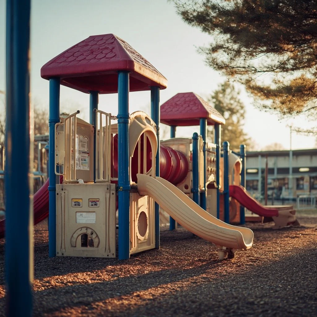 Playground equipment that is one of many types of specialty services that JD Power Washing of Asheville cleans.