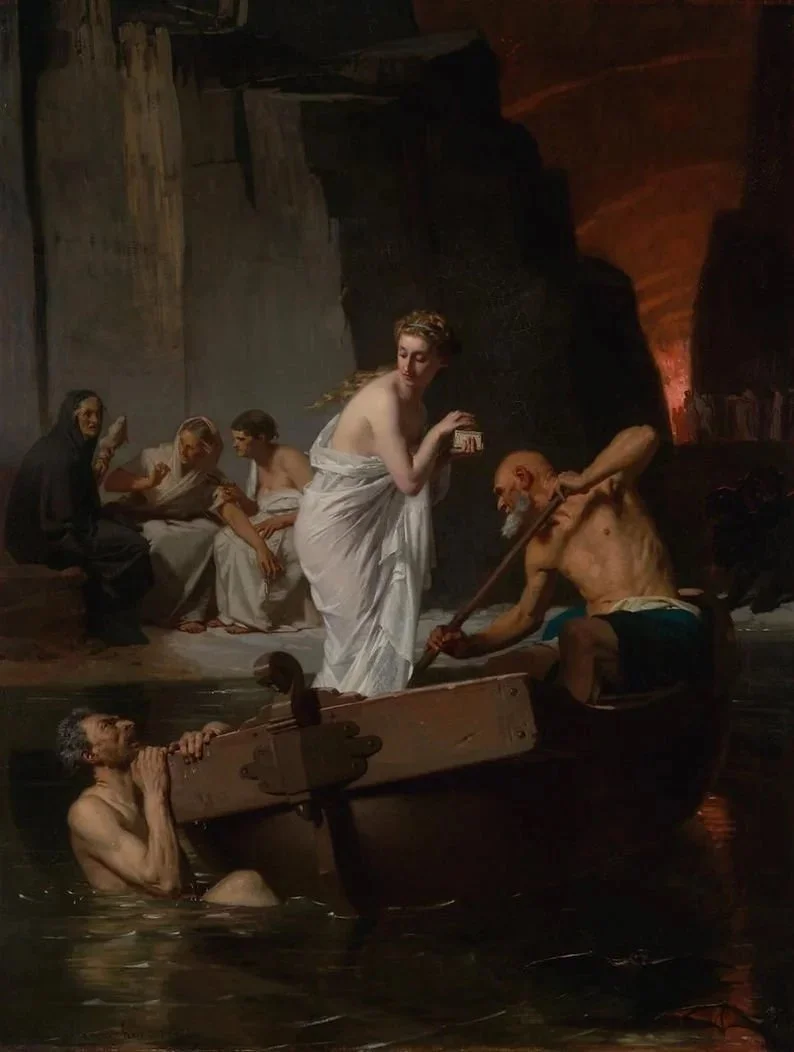 "Psyche in the Underworld", Eugene-Ernest Hillemacher (1818 - 1887), French