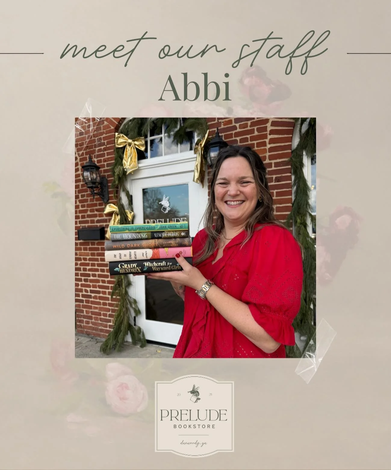 Meet our lovely owner Abbi! ✨
When Abbi isn&rsquo;t at Prelude, she&rsquo;s chasing her four boys around Dunwoody, working on jigsaw puzzles, and reading literary fiction. 🧩
Stop by the store, say hi, and check out Abbi&rsquo;s favorite reads of 202