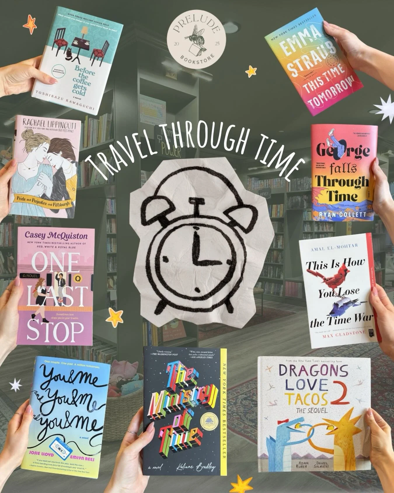 Last night we lost an hour, which technically means we traveled through time!⏳✨ If you&rsquo;re feeling a little disoriented in this new timeline, don&rsquo;t worry, we&rsquo;ve got plenty of books to guide you through the time-space continuum. 📚🕰️