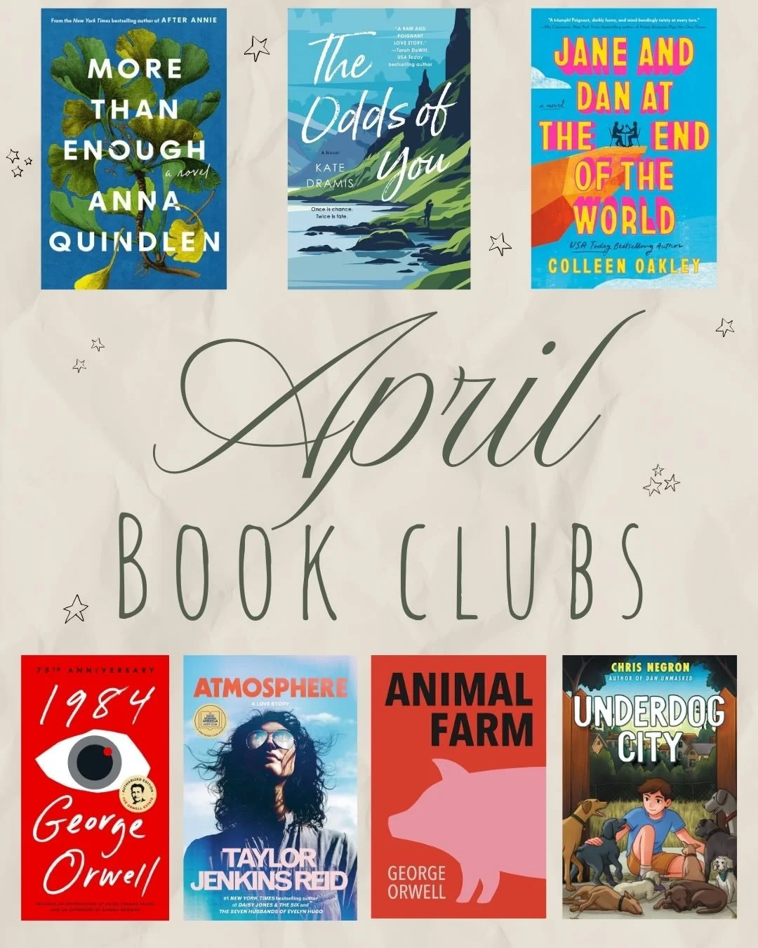 Can you believe we&rsquo;re already reading our way into April?! 📖 This month we have 8 book clubs to choose from. The authors of our Middle Grade and Romance picks will be joining us this month, so get ready for some amazing discussions! ✨ As summe