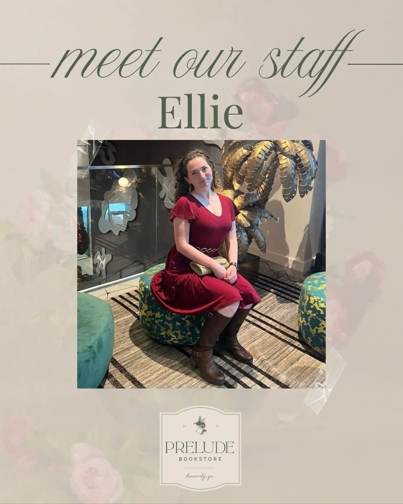 Meet our bookseller Ellie!! ✨ When she&rsquo;s not working, Ellie enjoys making art, practicing violin and piano, and of course reading! 🎻📖 Stop by the store and chat with Ellie about all things horror, mystery/thriller, and historical fiction! 

#