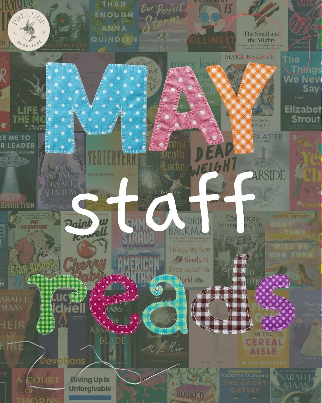May staff reads are here! 📖✨ Tell us what you&rsquo;ve read lately and what books we should add to our TBR for next month! 📚

#dunwoodyga #preludebookstore #atlanta #atlantabookstores #staffreads