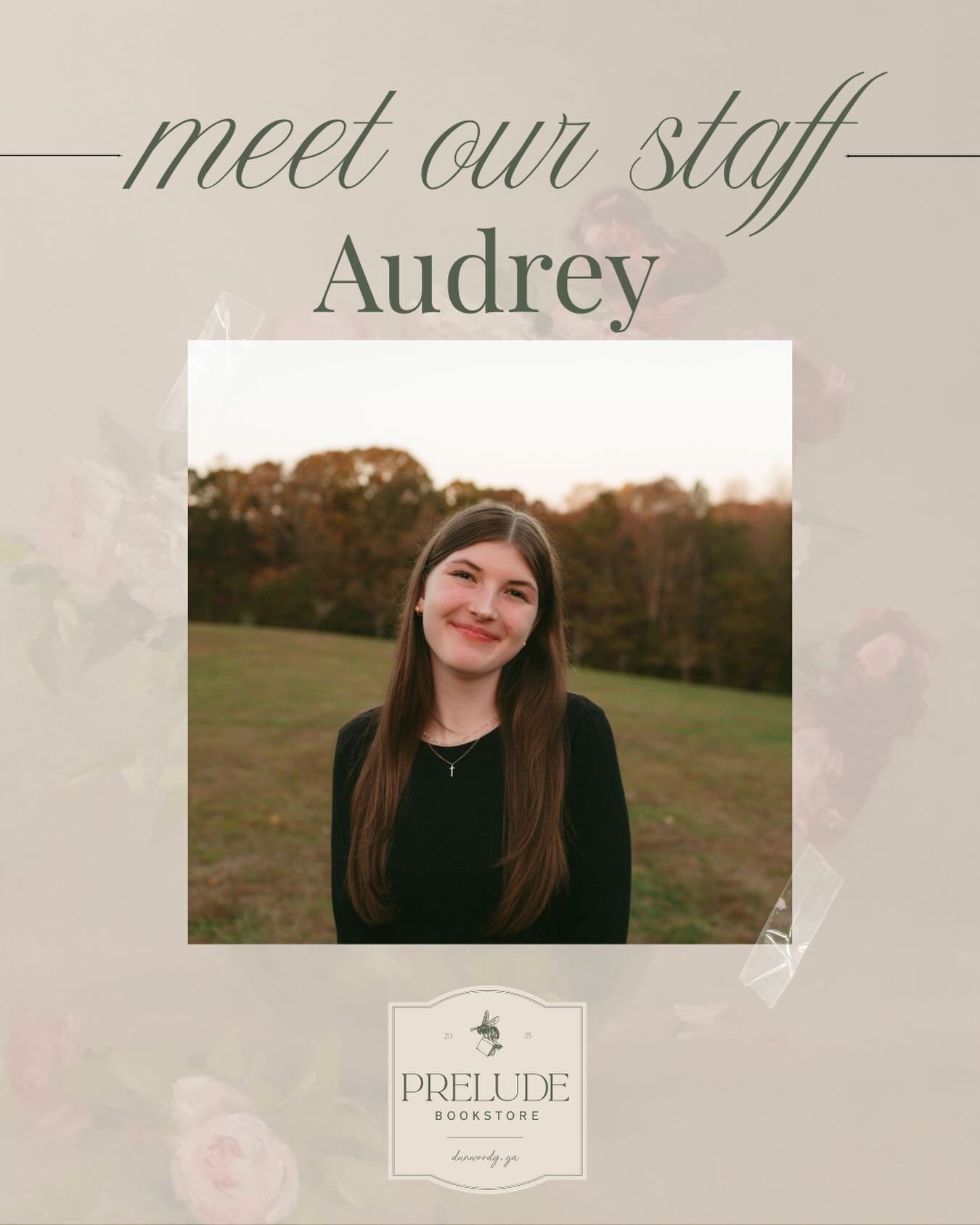 Meet our new bookseller, Audrey!! ✨ When Audrey isn&rsquo;t chatting about books, you can find her painting, drawing, or at the thrift store. 🎨🛒 If you love literary fiction, historical fiction, or a great coming-of-age story, Audrey can help you f