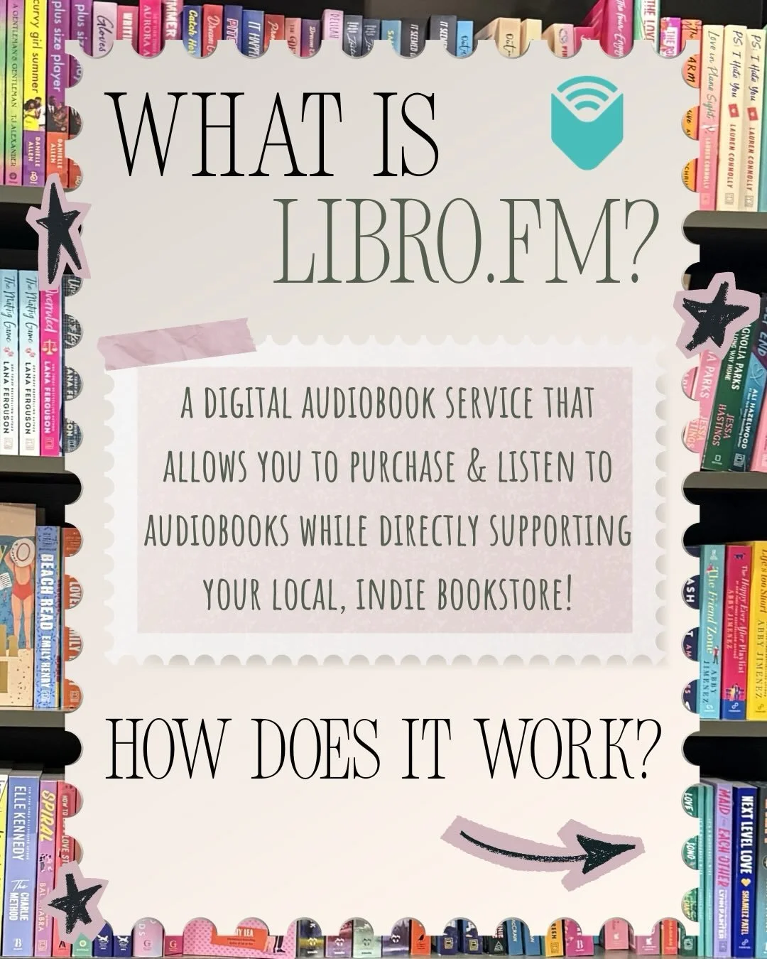 Sometimes, we&rsquo;re too busy to read, and that&rsquo;s why audiobooks exist! 🎧📖 Learn more about Libro.fm and how every listen helps support independent bookstores like ours! Then grab your headphones and join us this Saturday for an Audiobook W