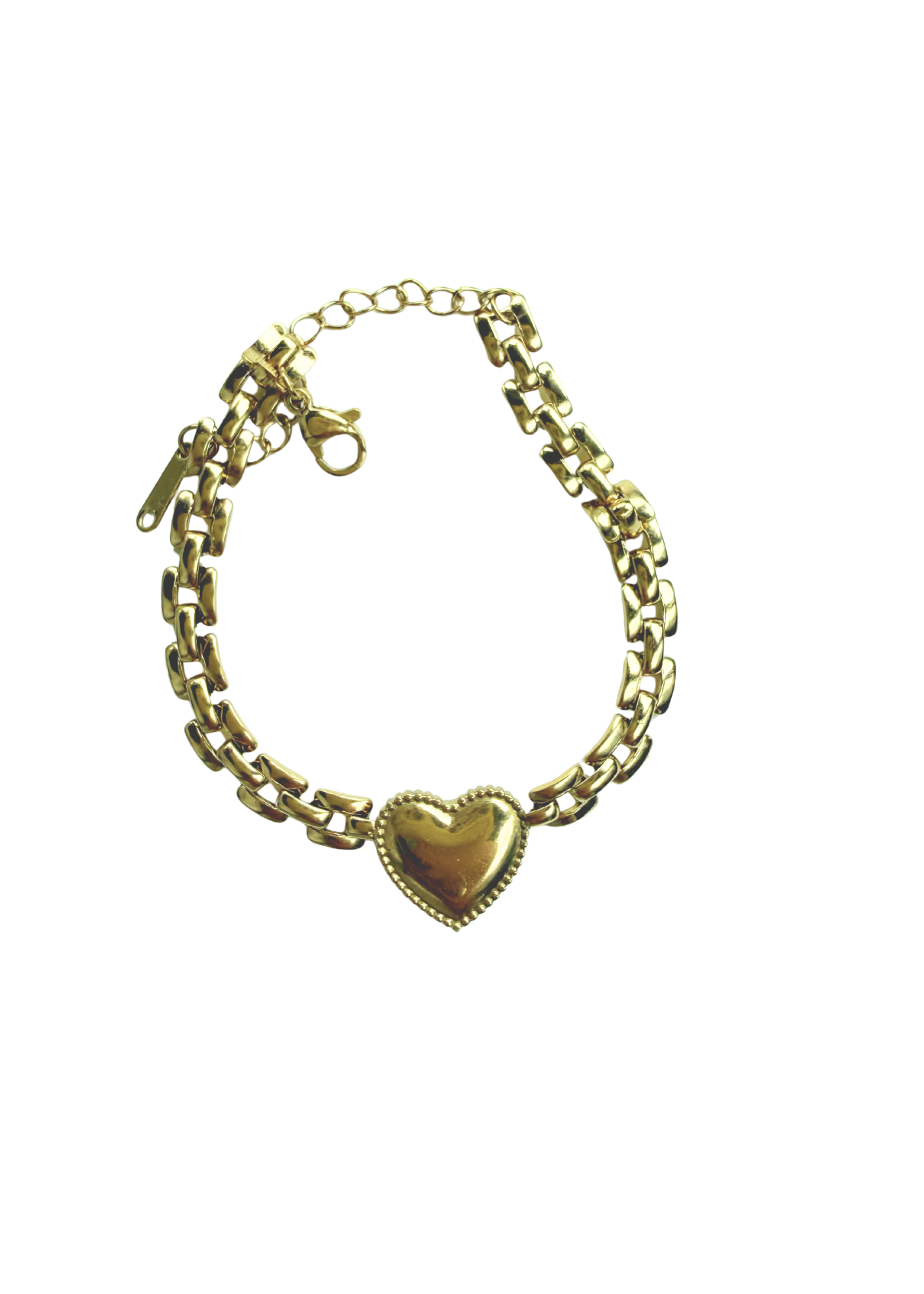 Wild Love 18K Gold Heart Chain bracelet