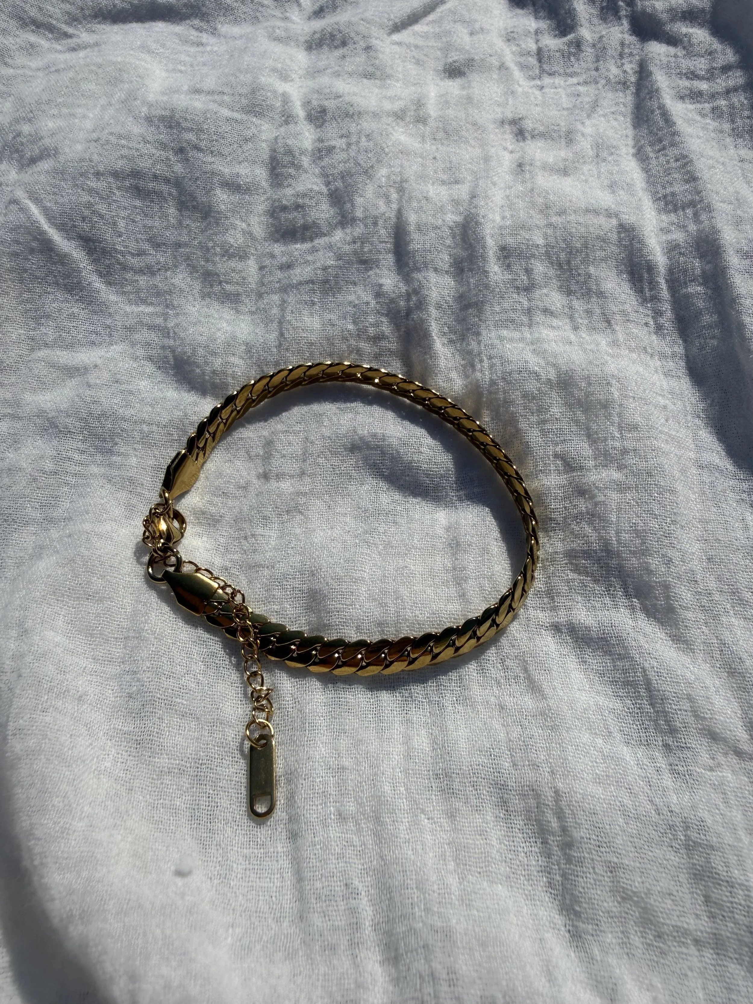 Salted 18K Gold Bracelet