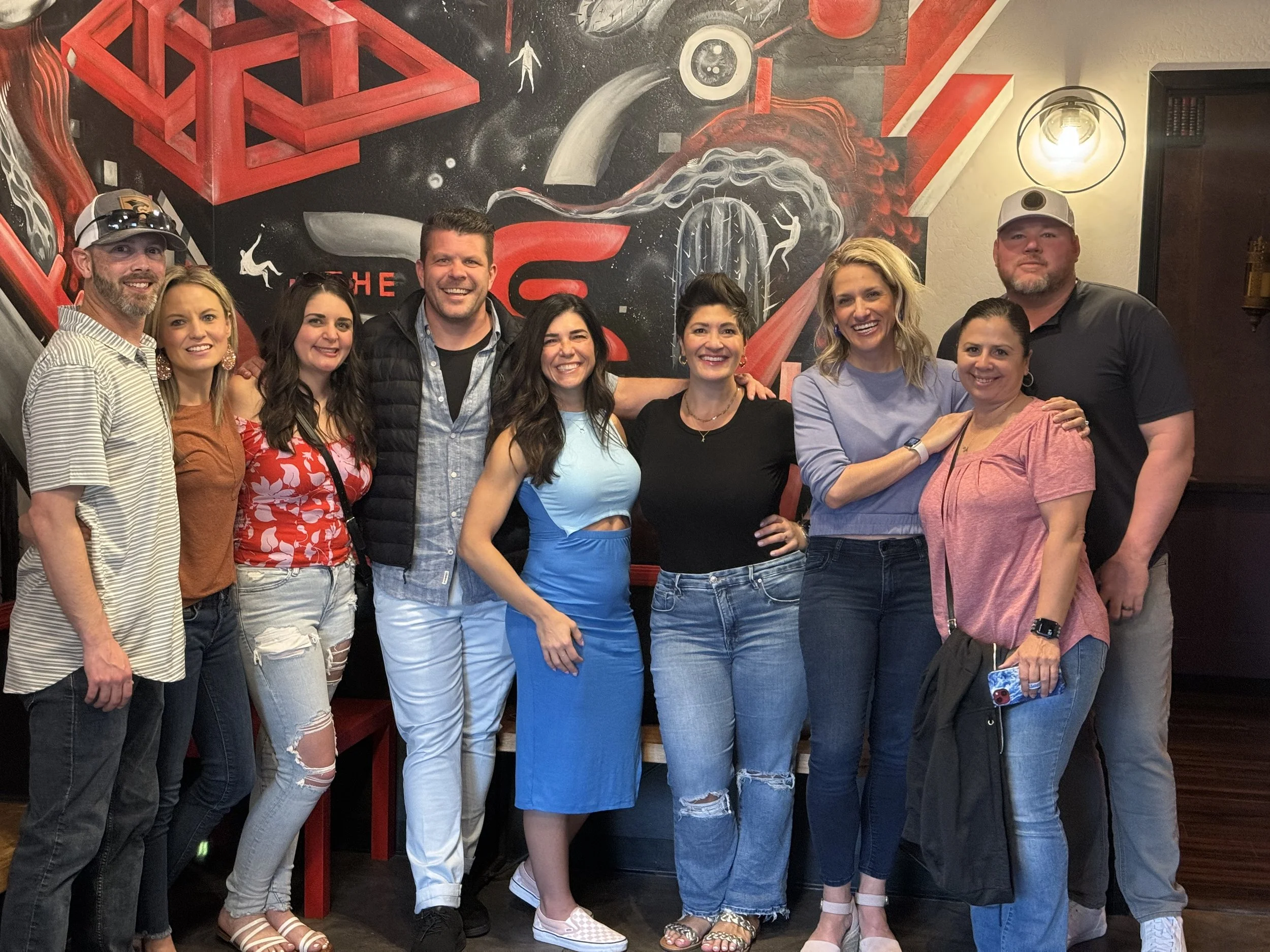 Bartz Agency coworkers connecting at a training event focused on growth and mentorship