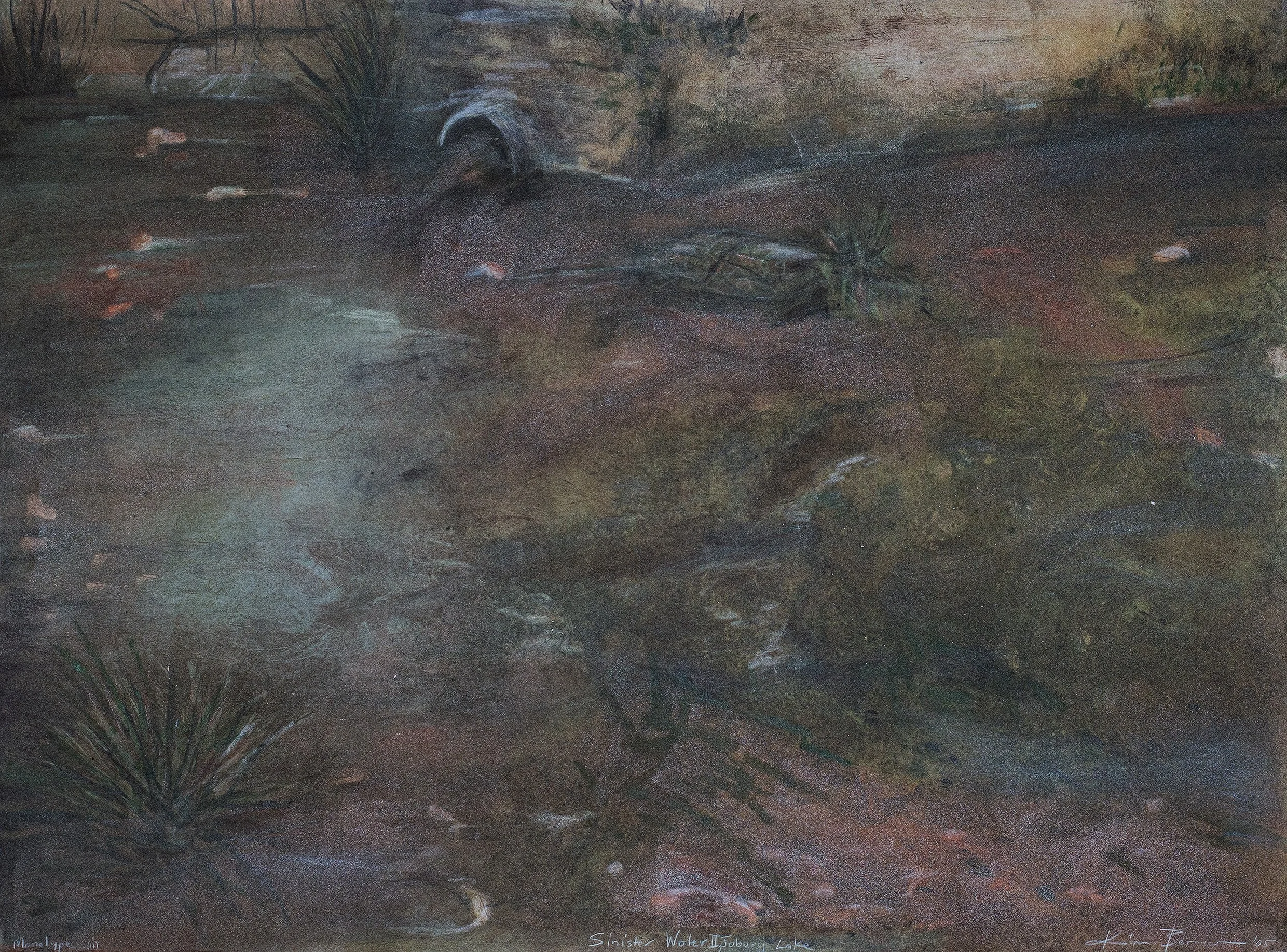 Sinister Water II , Joburg Lake, 2005, Monotype