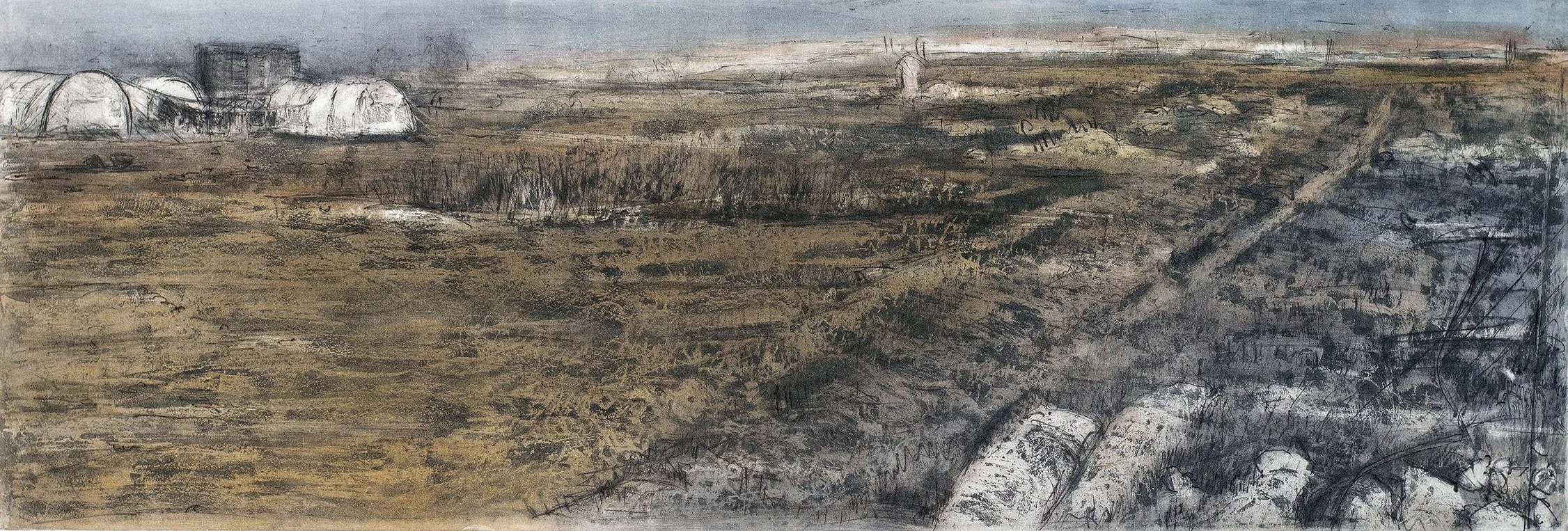 Dislocated Landscapes III , 2009, Etching monoprint, variable edition