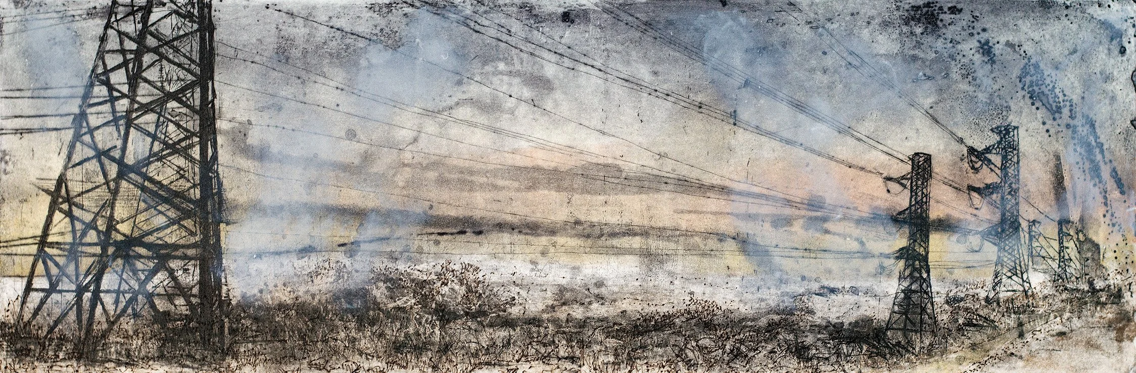 Eastrand Ridge , 2005, Etching monoprint, variable edition