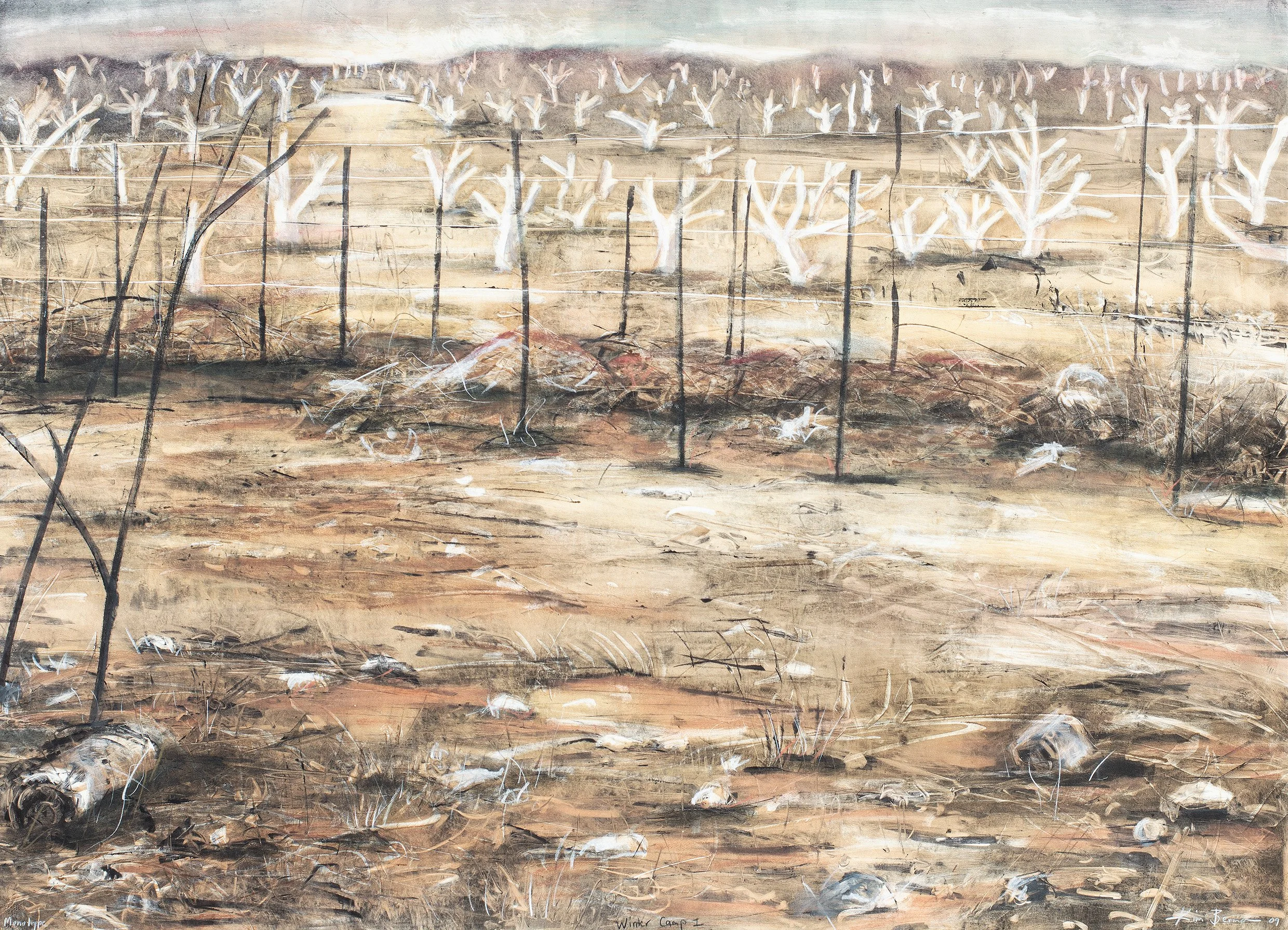 Winter Camp I , 2009, Monotype