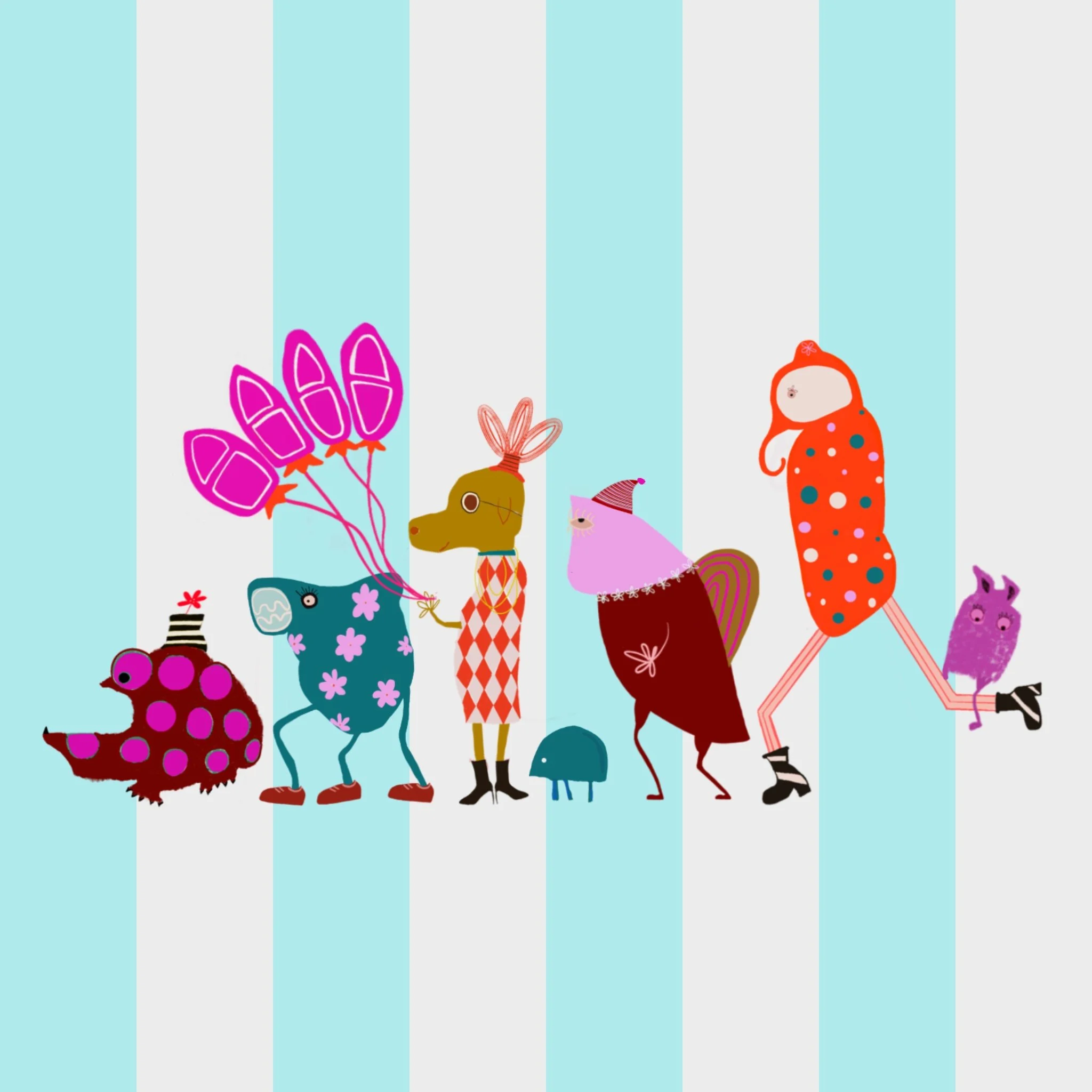 FRIENDS BIRTHDAY PARADE