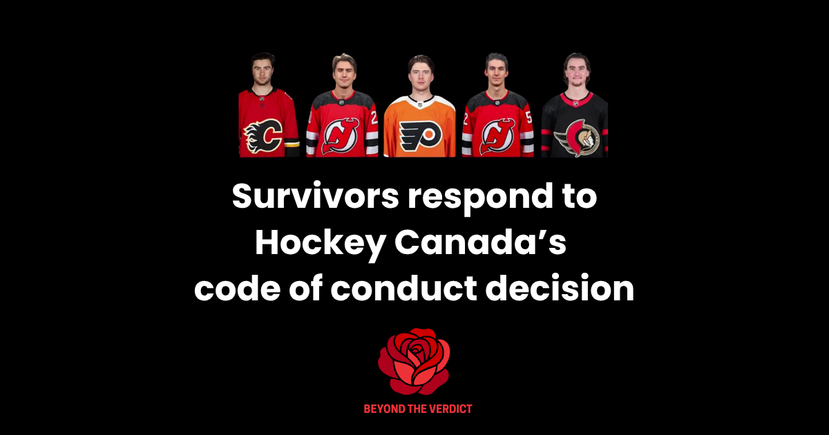 Reponse to Hockey Canada’s code of conduct decision