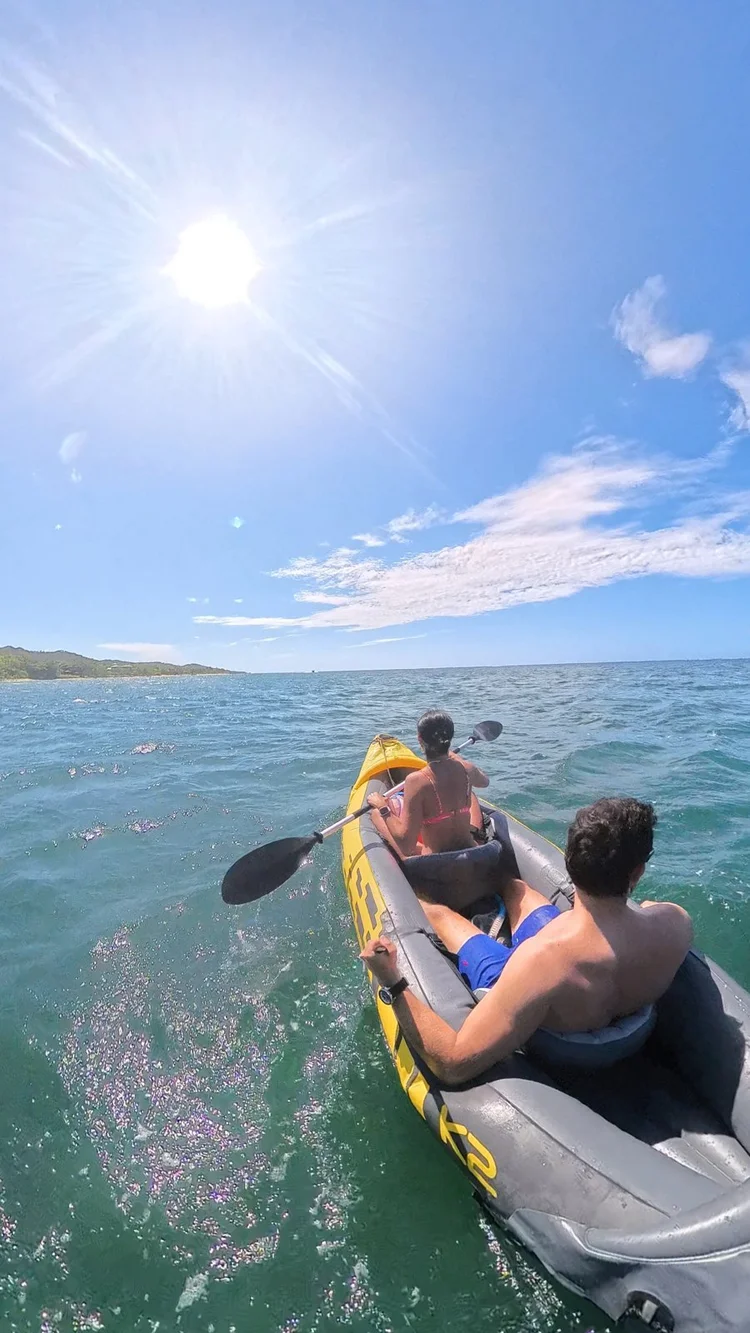 Kayaks and paddleboards at Camp Bay Lodge, Roatan
