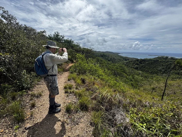 Guided hike at Camp Bay Lodge, Roatan