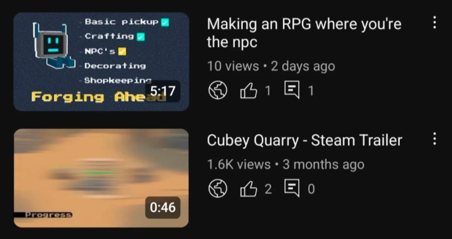 Released my first devlog ever!
Go check it out on my YouTube: https://www.youtube.com/@JboiBot

It was super fun to make, and I can't wait to continue doing this for the next progress ^^

#gamedevelopment #gamedev #indiegame #indiegamedeveloper #deve