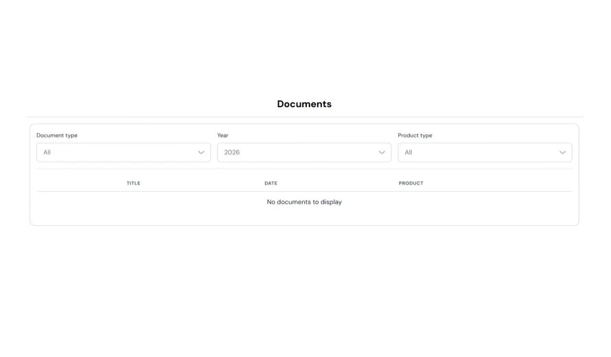 User-Facing Document Center