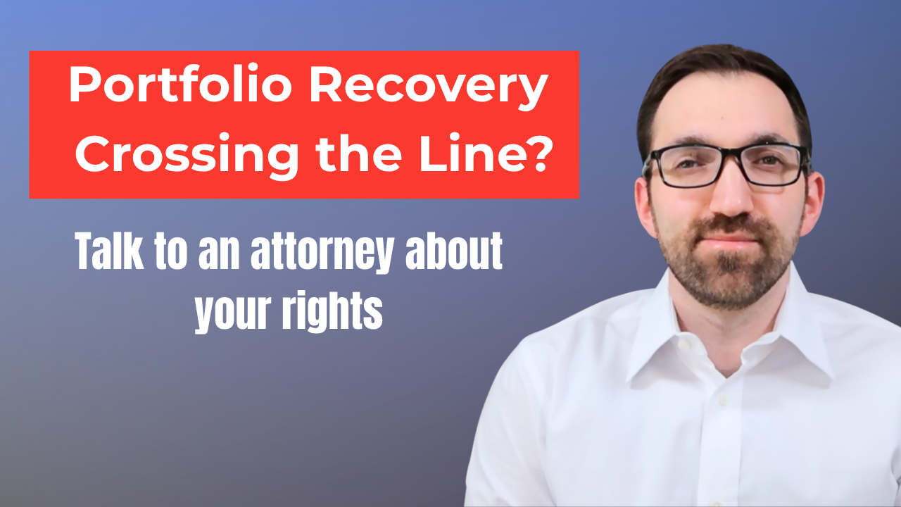 Portfolio Recovery Associates debt collection legal help CTA image