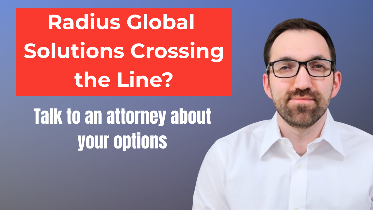 Radius Global Solutions debt collector rights talk to an attorney about your options