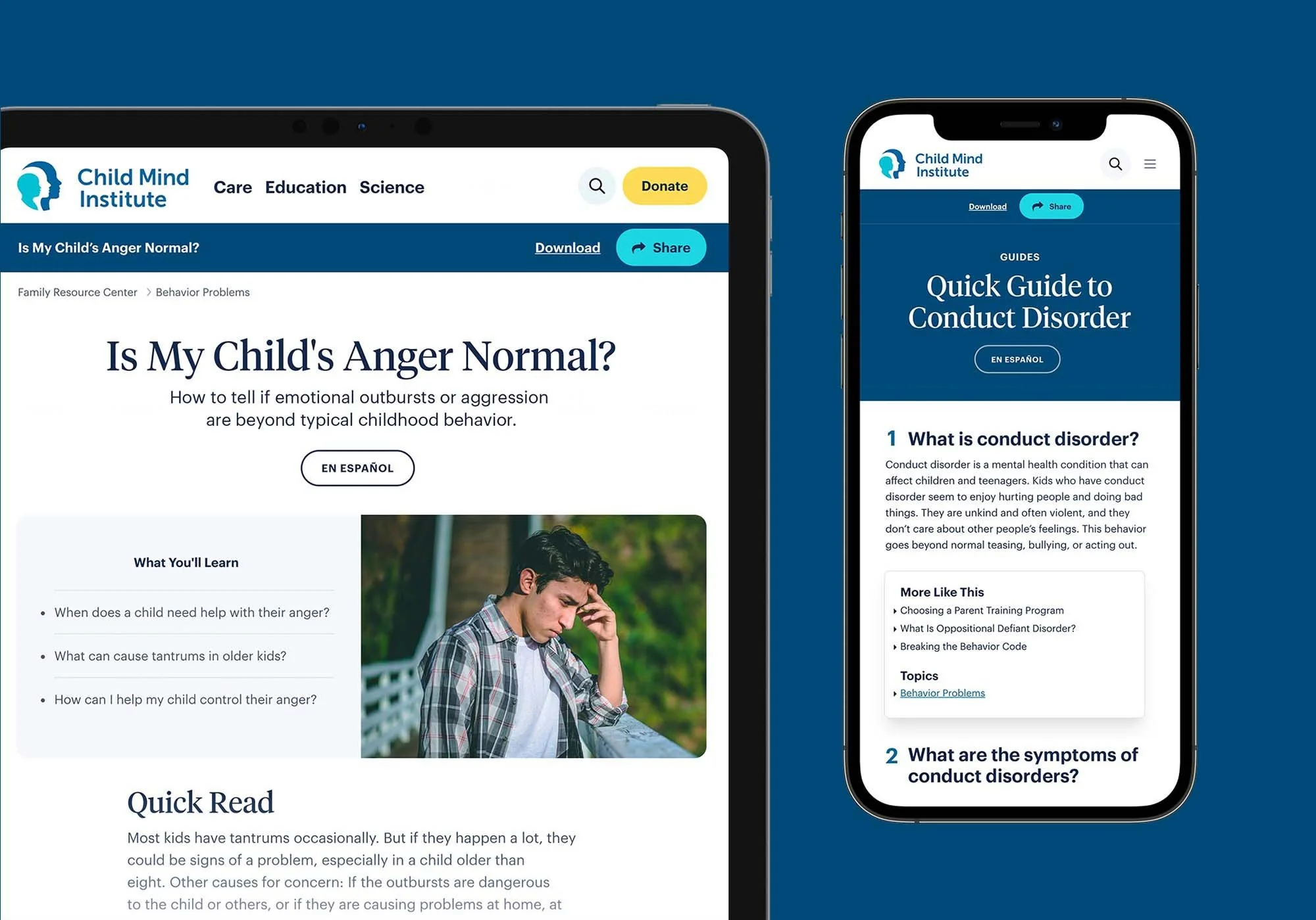 Our content strategy ensures accessibility for busy families: "Bite" (quick 'What You'll Learn' sections), "Snack" (short, broken-down articles), and "Meal" (extensive guides covering topics in depth).