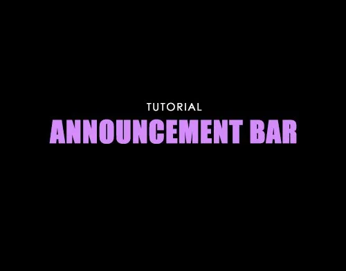 Announcement Bar