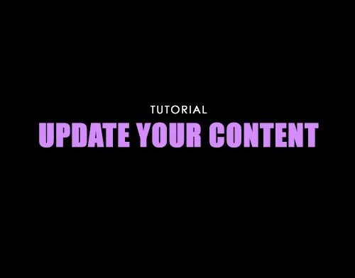 Update Your Content