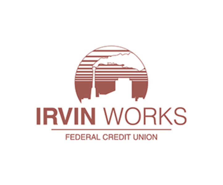 Old irvin works logo, with a more detailed and classic style, turns into steel strong logo, with a more simple and clean look