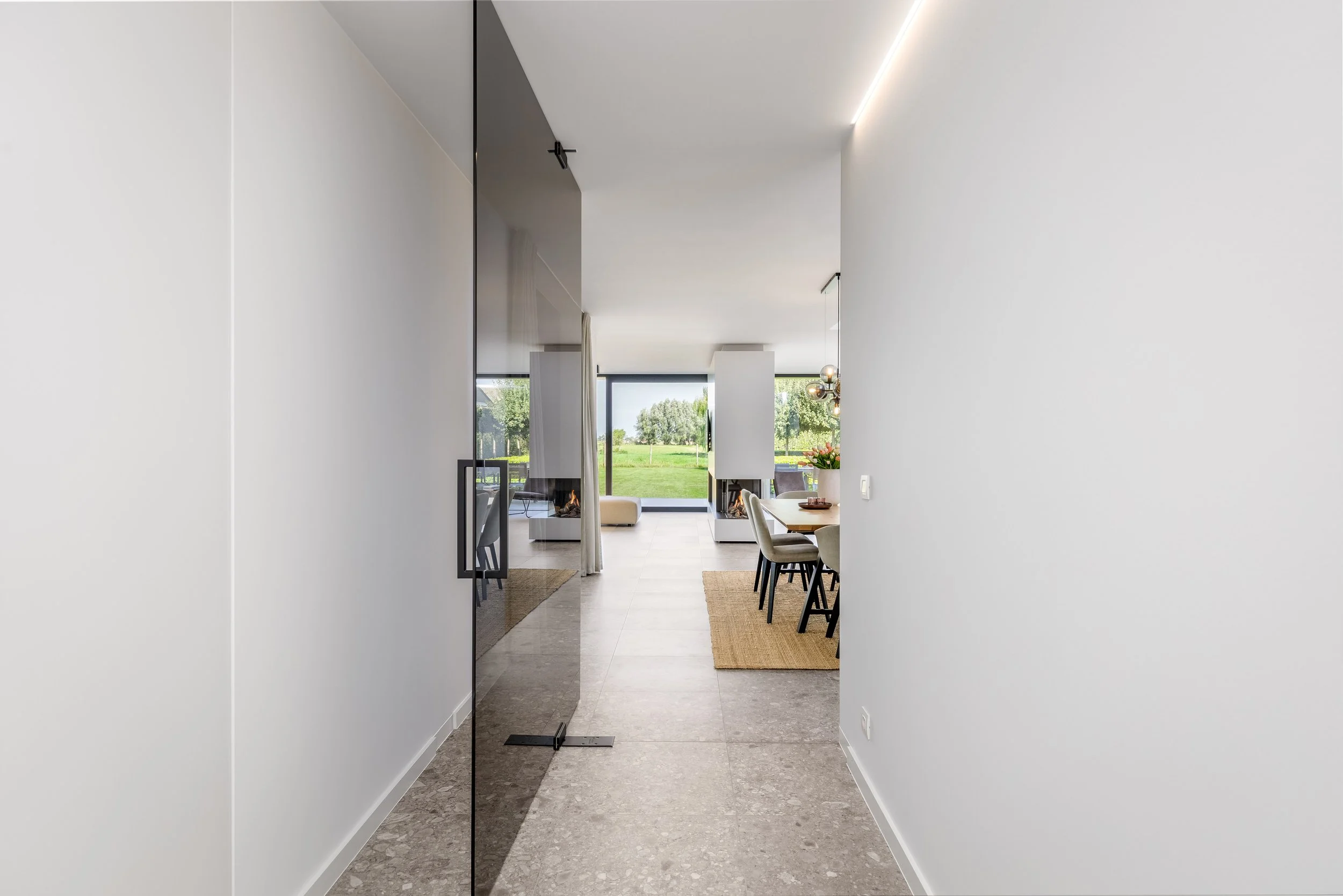 Vastgoedfotografie van een nieuwbouwproject.  Villa Gistel