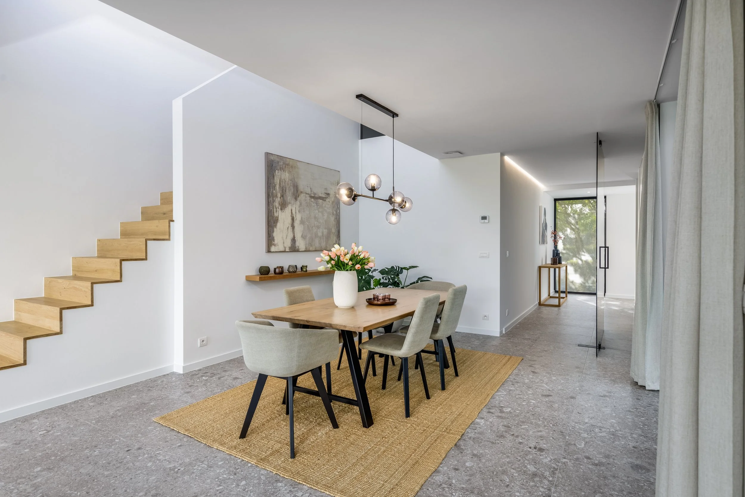 Vastgoedfotografie van een nieuwbouwproject.  Villa Gistel