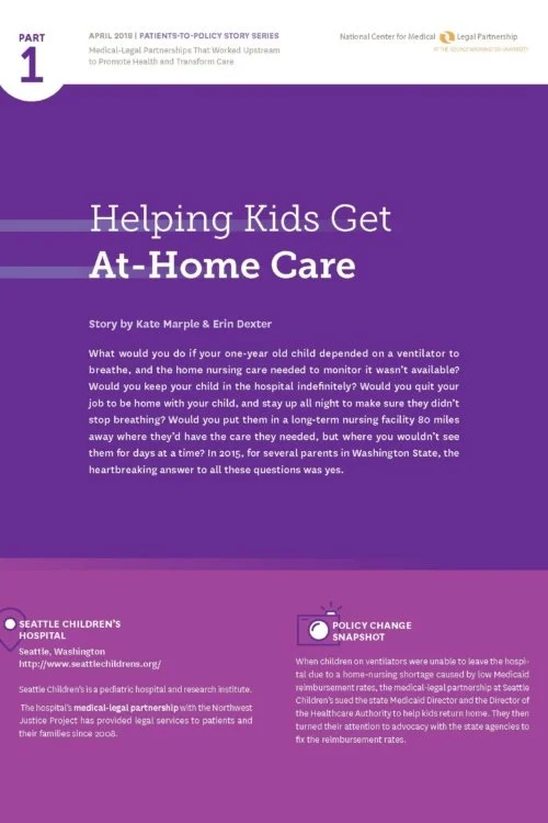 Helping Kids Get At-Home Care: A Patients-to-Policy Story