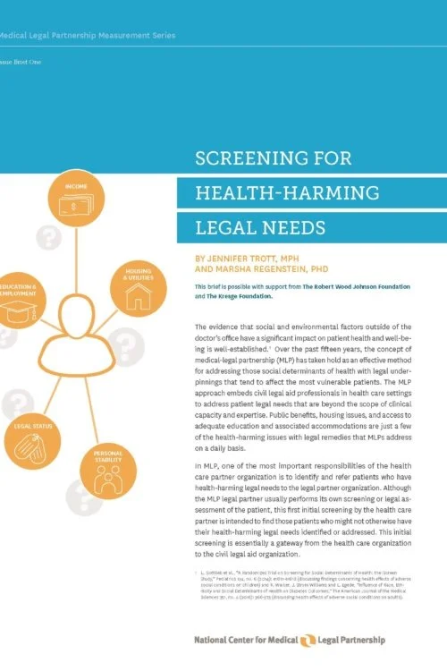 Screening For Health-Harming Legal Needs