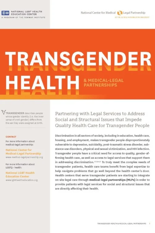 Transgender Health and Medical-Legal Partnerships