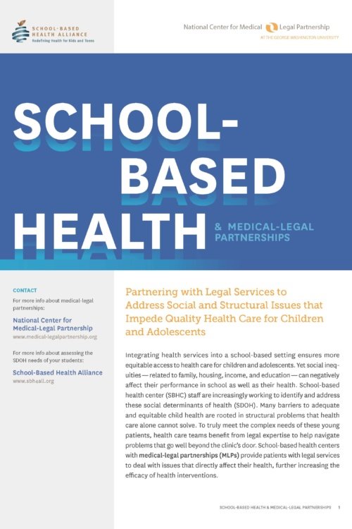 School-Based Health and Medical-Legal Partnerships
