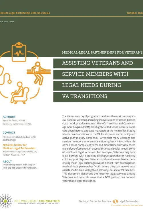 Assisting Veterans and Service Members with Legal Needs During VA Transitions