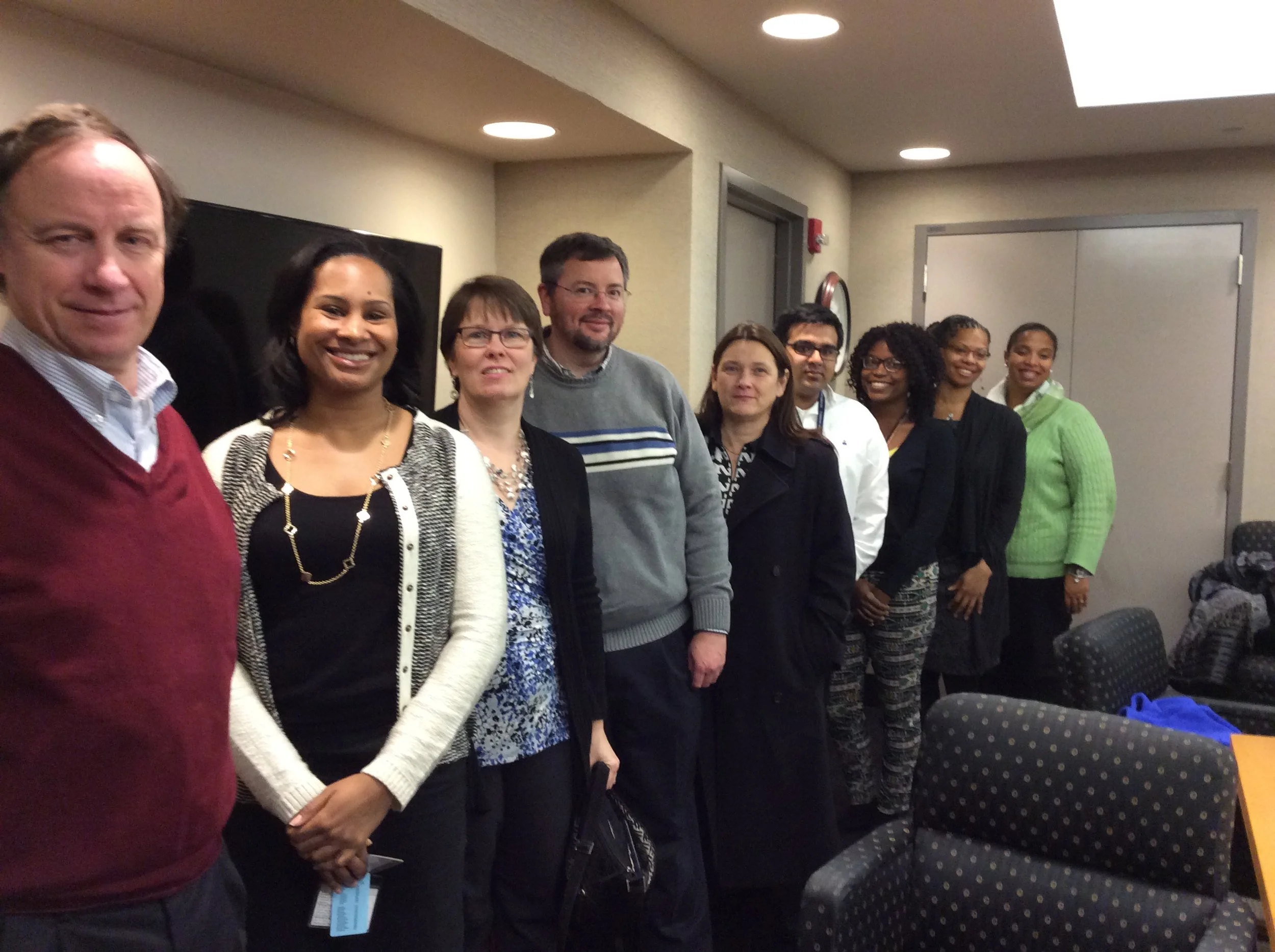 The Association of American Medical College’s Dr. Malika Fair with Where Health Meets Justice Fellows and NCMLP staff.