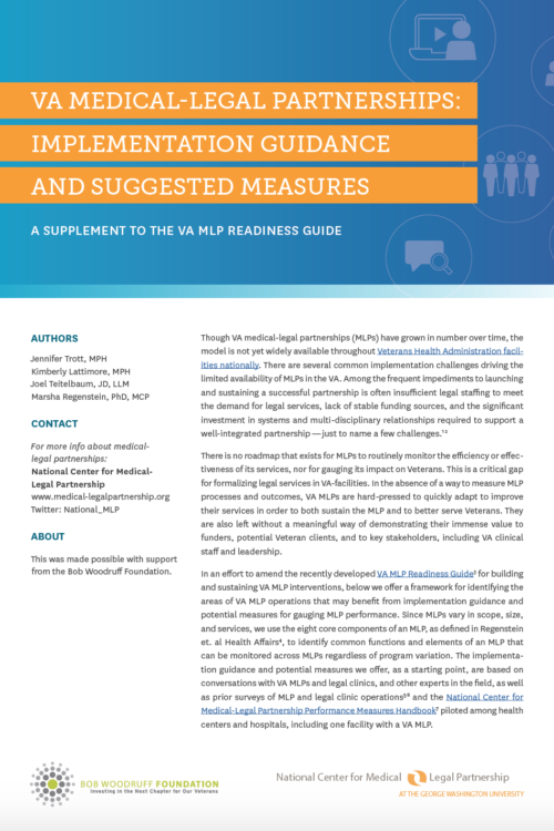 VA MLPs: Implementation Guidance and Suggested Measures
