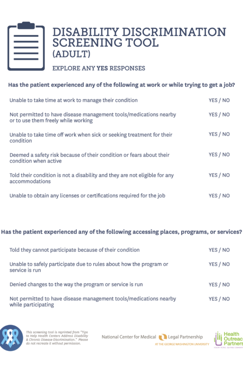Screening Tool for Disability Discrimination