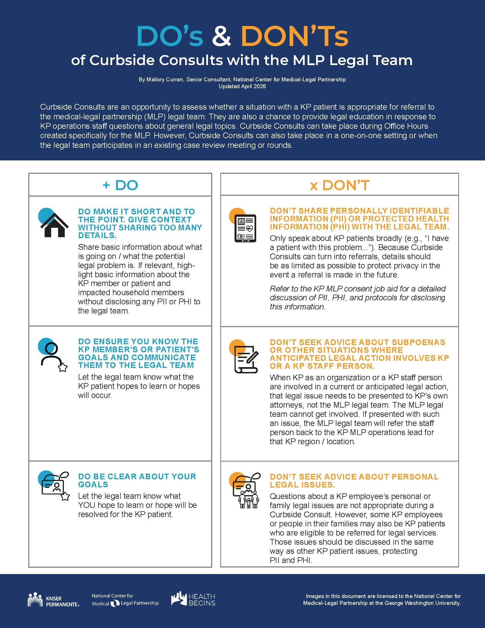 Do’s &amp; Don’ts of MLP Curbside Consults