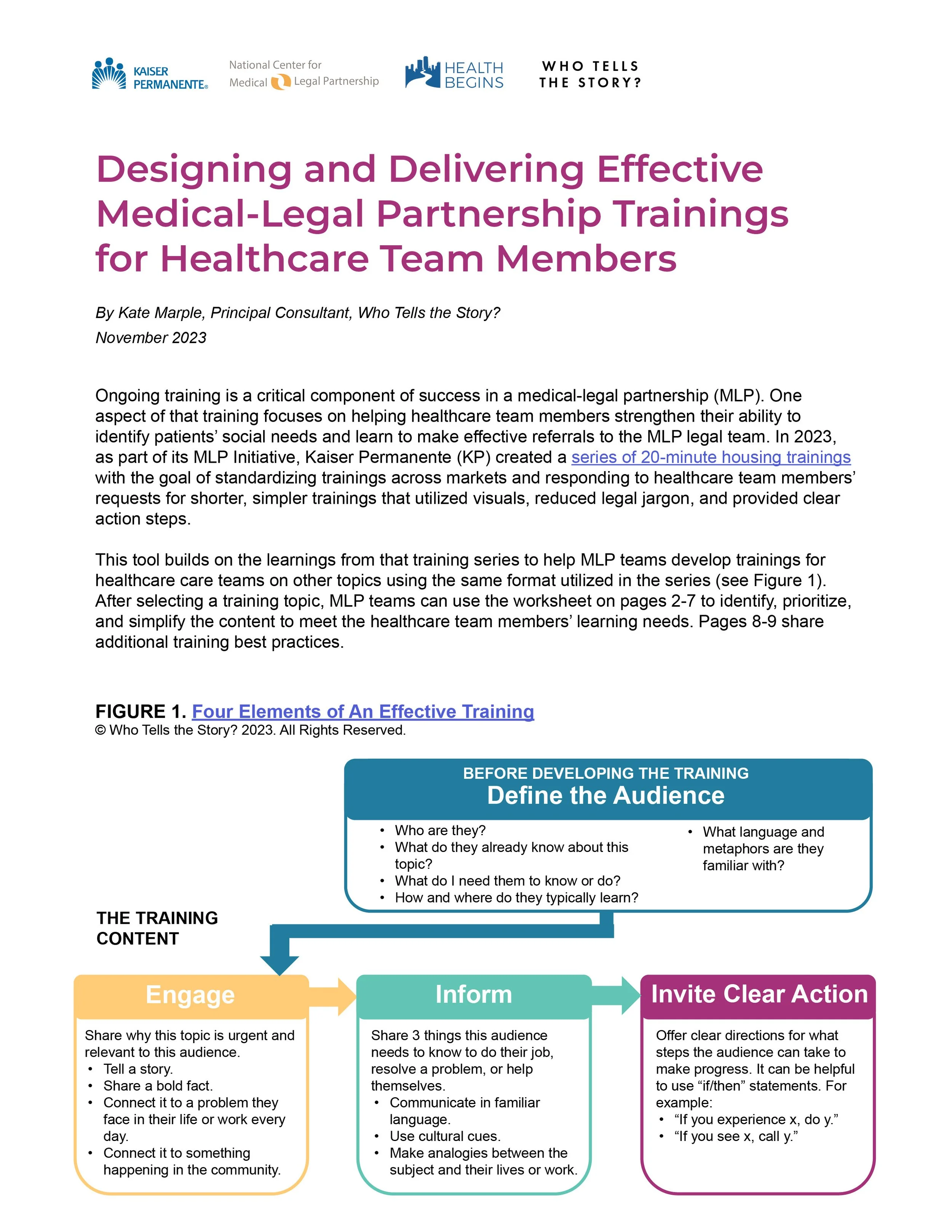 MLP Housing Trainings for Healthcare Teams