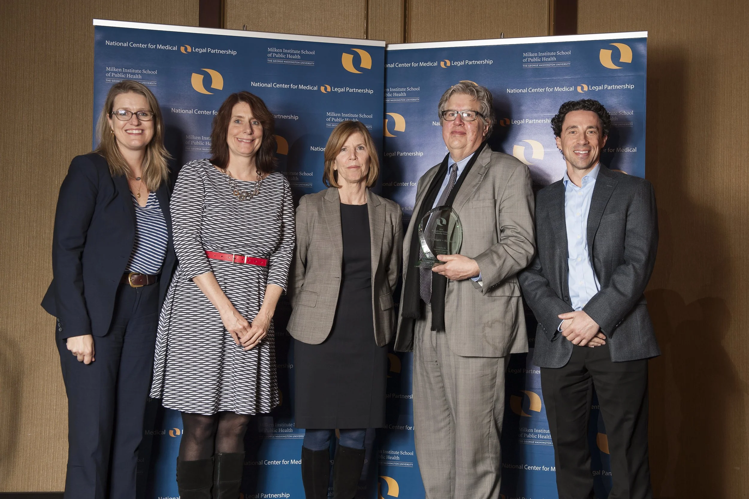 Randall Mark, Chief of Staff to the President and CEO, accepting the 2016 MLP Leadership Award on behalf of NYC Health + Hospitals.