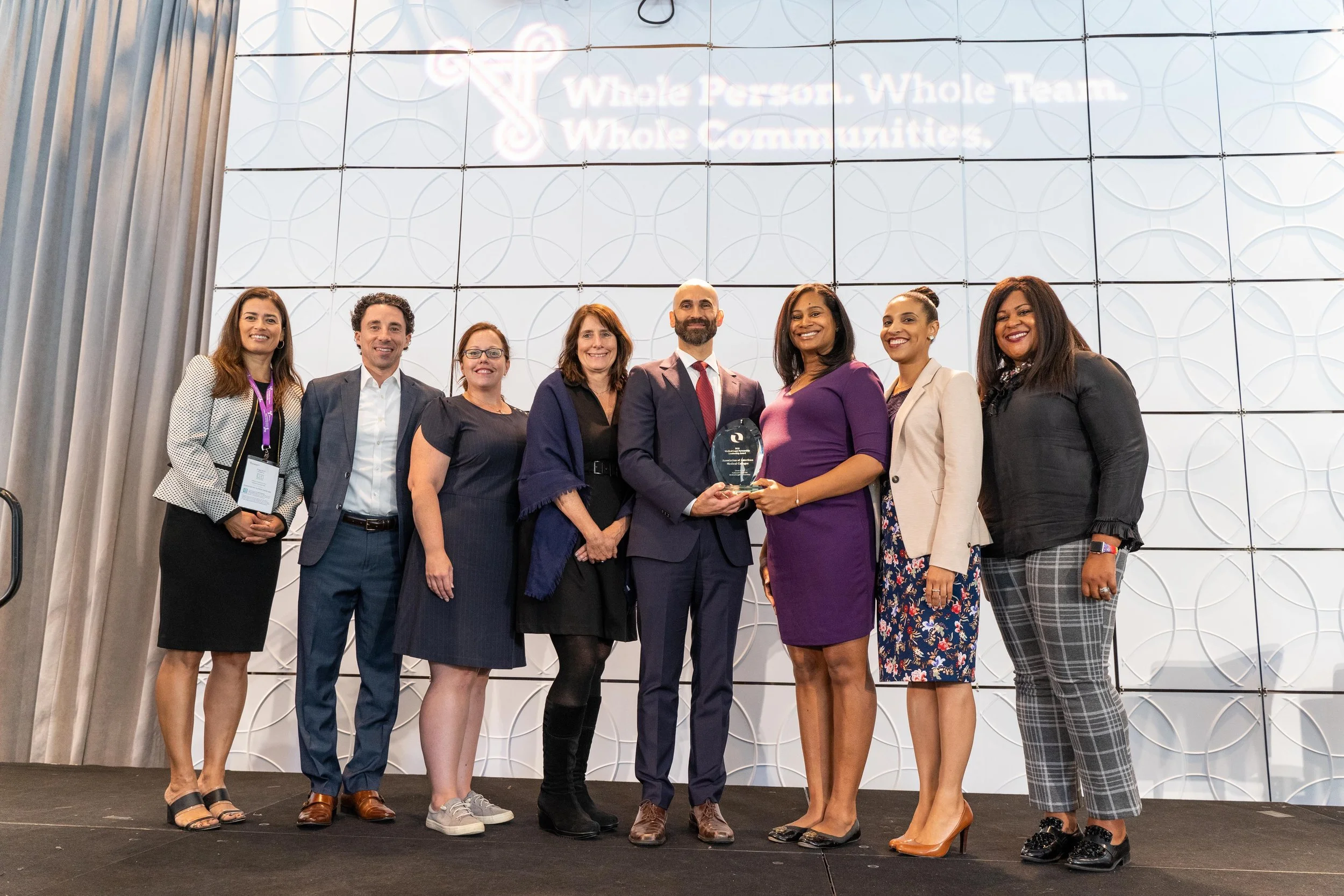AAMC team accepting a 2019 MLP Award