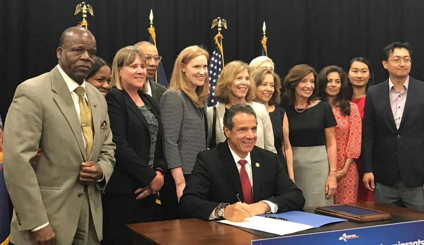 Governor Andrew Cuomo signing the NY Standby Guardian Law.